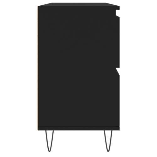 Kupaonski ormarić crni 80 x 33 x 60 cm od konstruiranog drva Cijena