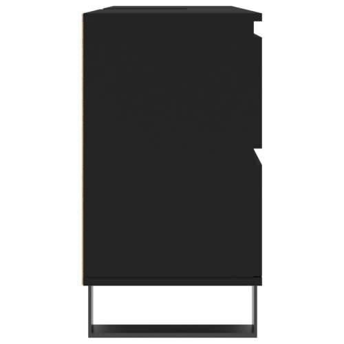 Kupaonski ormarić crni 80 x 33 x 60 cm od konstruiranog drva Cijena