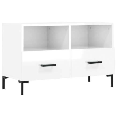 TV ormarić sjajni bijeli 80 x 36 x 50 cm od konstruiranog drva - Visoko sjajno bijela 1 Cijena