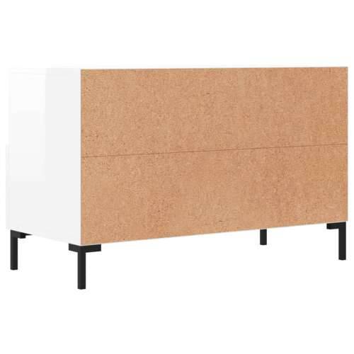 TV ormarić sjajni bijeli 80 x 36 x 50 cm od konstruiranog drva - Visoko sjajno bijela 1 Cijena