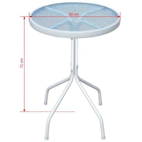 Bistro stol od čelika sivi 50 x 71 cm Cijena