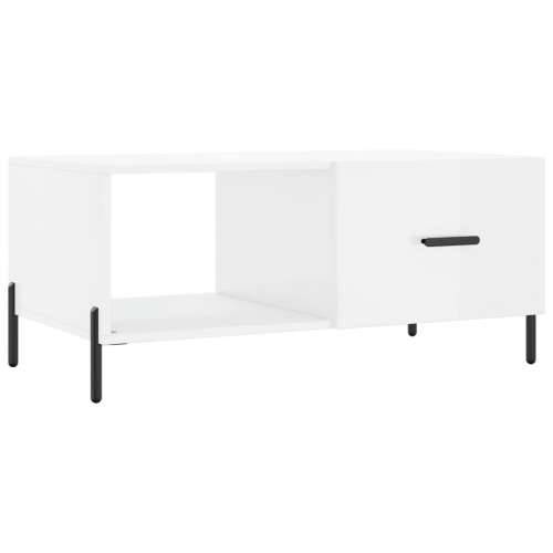 Stolić za kavu sjajni bijeli 90 x 50 x 40 cm konstruirano drvo - Visoko sjajno bijela 1 Cijena