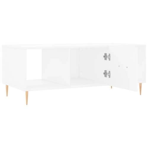 Stolić za kavu bijeli 102 x 50 x 40 cm od konstruiranog drva - Bijela 1 Cijena