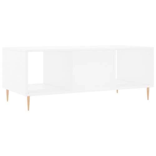 Stolić za kavu bijeli 102 x 50 x 40 cm od konstruiranog drva - Bijela 1 Cijena