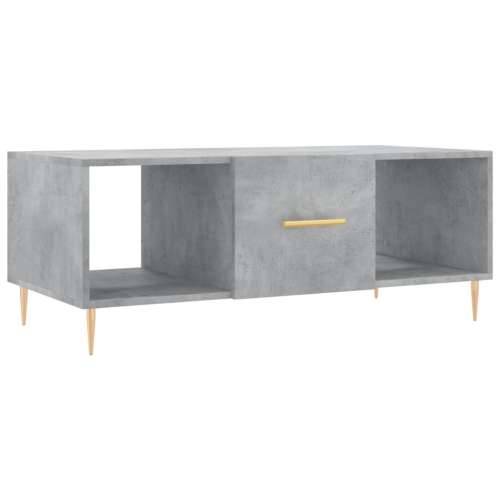 Stolić za kavu boja betona 102 x 50 x 40 cm konstruirano drvo - Beton siva 1 Cijena