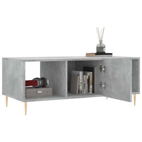 Stolić za kavu boja betona 102 x 50 x 40 cm konstruirano drvo - Beton siva 1 Cijena