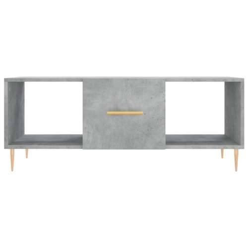 Stolić za kavu boja betona 102 x 50 x 40 cm konstruirano drvo - Beton siva 1 Cijena