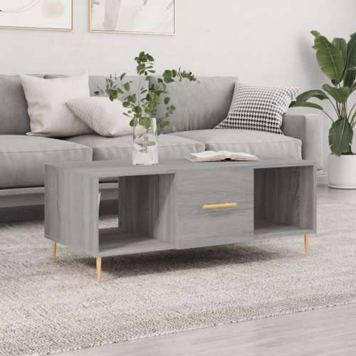 Stolić za kavu boja hrasta 102x50x40 cm konstruirano drvo - Sivi hrast sonoma 1 Cijena