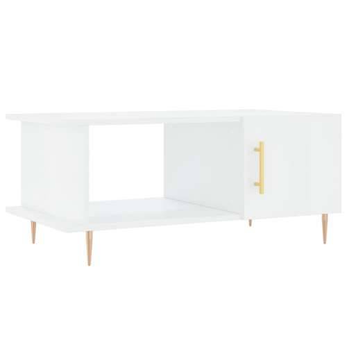 Stolić za kavu sjajni bijeli 90 x 50 x 40 cm konstruirano drvo - Visoko sjajno bijela 1 Cijena