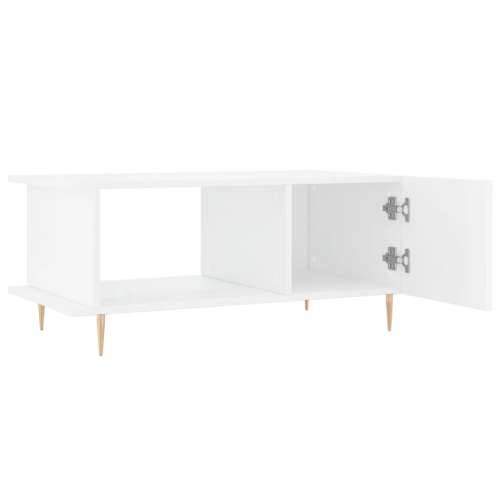 Stolić za kavu sjajni bijeli 90 x 50 x 40 cm konstruirano drvo - Visoko sjajno bijela 1 Cijena