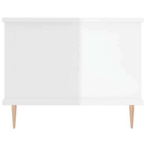 Stolić za kavu sjajni bijeli 90 x 50 x 40 cm konstruirano drvo - Visoko sjajno bijela 1 Cijena