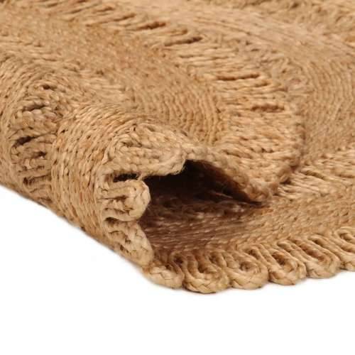 Ukrasni ručno pleteni tepih od jute 90 cm okrugli Cijena
