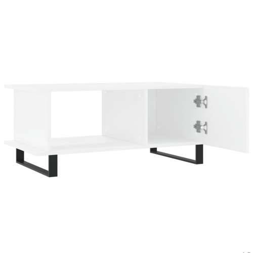 Stolić za kavu bijeli 90 x 50 x 40 cm od konstruiranog drva - Bijela 1 Cijena