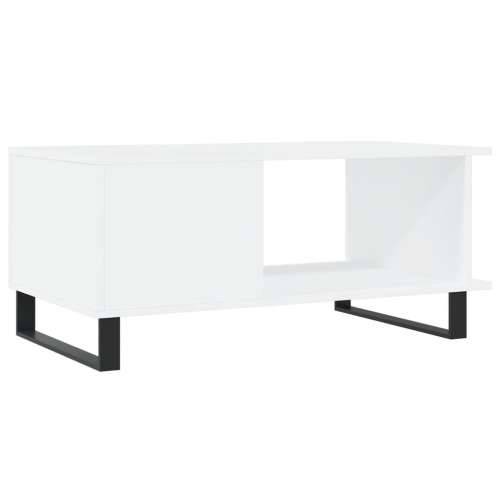 Stolić za kavu bijeli 90 x 50 x 40 cm od konstruiranog drva - Bijela 1 Cijena