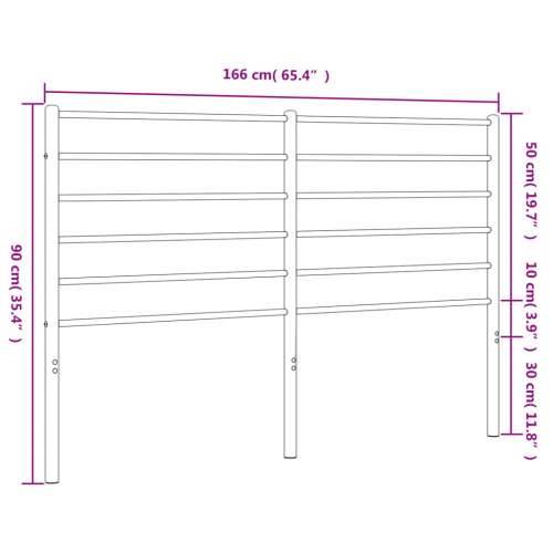 Metalno uzglavlje bijelo 160 cm - Bijela 160 cm 1 Cijena