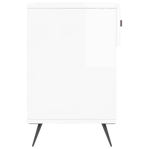 Klupa za cipele sjajna bijela 102x35x55 cm konstruirano drvo - Visoko sjajno bijela 1 Cijena