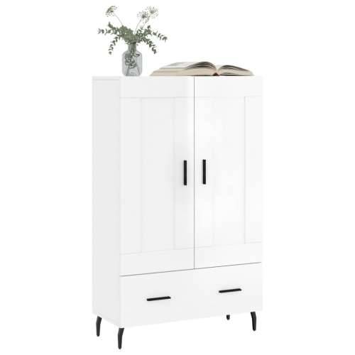Visoka komoda sjajna bijela 69,5x31x115 cm konstruirano drvo - Visoko sjajno bijela 1 Cijena