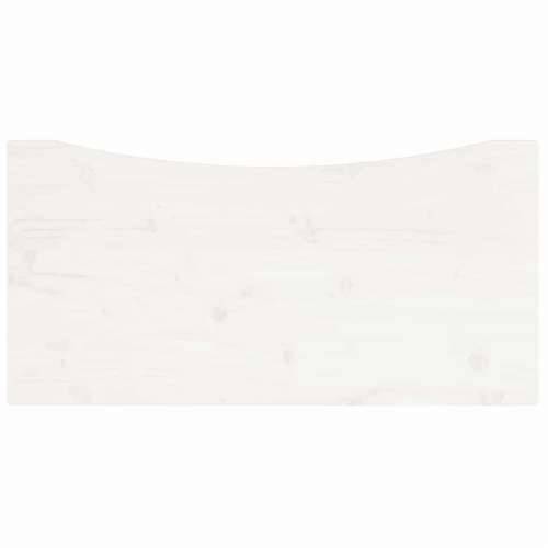 Ploča za radni stol bijela 80 x 40 x 2,5 cm od masivne borovine - Bijela 80 x 40 x 2.5 cm Cijena