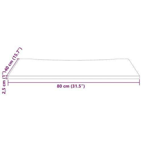 Ploča za radni stol bijela 80 x 40 x 2,5 cm od masivne borovine - Bijela 80 x 40 x 2.5 cm Cijena