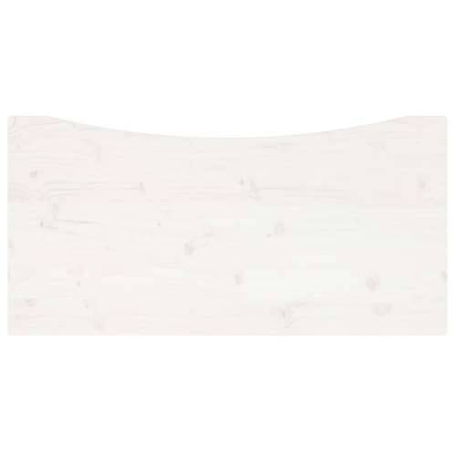 Ploča za radni stol bijela 100x50x2,5 cm od masivne borovine - Bijela 100 x 50 x 2.5 cm Cijena