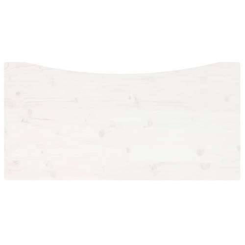 Ploča za radni stol bijela 100x50x2,5 cm od masivne borovine - Bijela 100 x 50 x 2.5 cm Cijena