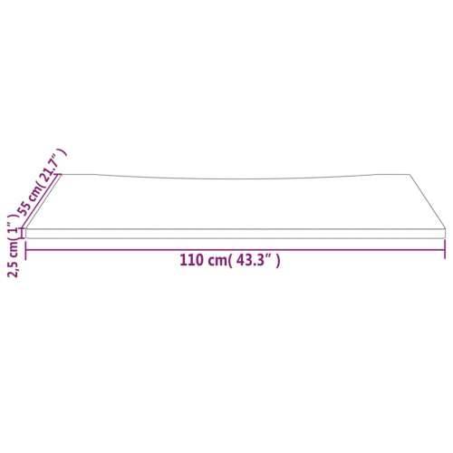 Ploča za radni stol 110 x 55 x 2,5 cm od masivne borovine Prirodna 110 x 55 x 2.5 cm Cijena