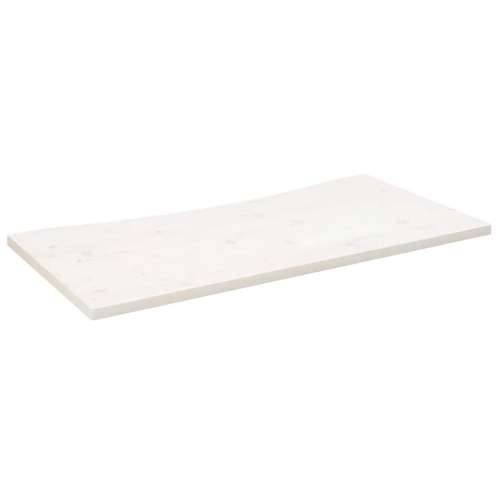 Ploča za radni stol bijela 110x55x2,5 cm od masivne borovine - Bijela 110 x 55 x 2.5 cm Cijena