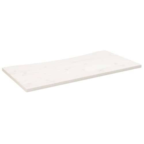 Ploča za radni stol bijela 100x60x2,5 cm od masivne borovine Cijena