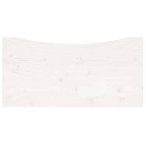 Ploča za radni stol bijela 100x60x2,5 cm od masivne borovine - Bijela 100 x 60 x 2.5 cm Cijena