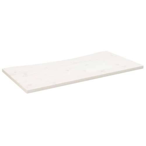 Ploča za radni stol bijela 110x60x2,5 cm od masivne borovine Cijena
