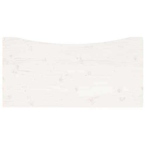 Ploča za radni stol bijela 110x60x2,5 cm od masivne borovine Cijena