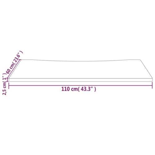 Ploča za radni stol bijela 110x60x2,5 cm od masivne borovine Cijena