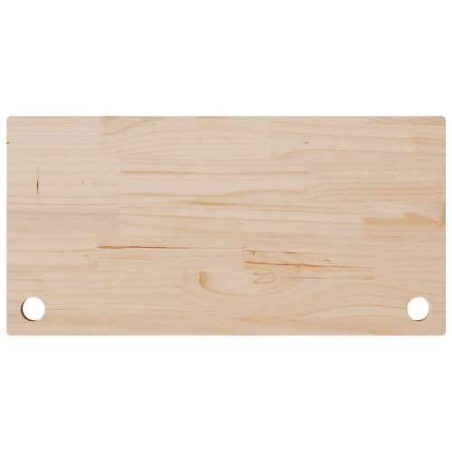Ploča za radni stol 80 x 40 x 2,5 cm od masivne borovine - Prirodna 80 x 40 x 2.5 cm Cijena