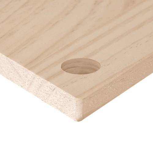 Ploča za radni stol 80 x 40 x 2,5 cm od masivne borovine - Prirodna 80 x 40 x 2.5 cm Cijena