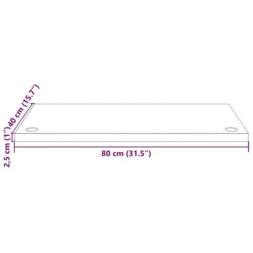 Ploča za radni stol 80 x 40 x 2,5 cm od masivne borovine - Prirodna 80 x 40 x 2.5 cm Cijena
