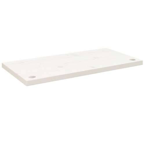 Ploča za radni stol bijela 80 x 40 x 2,5 cm od masivne borovine - Bijela 80 x 40 x 2.5 cm Cijena