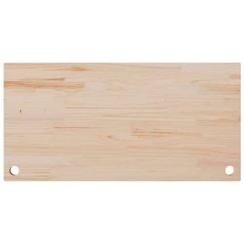 Ploča za radni stol 110 x 55 x 2,5 cm od masivne borovine - Prirodna 110 x 55 x 2.5 cm Cijena