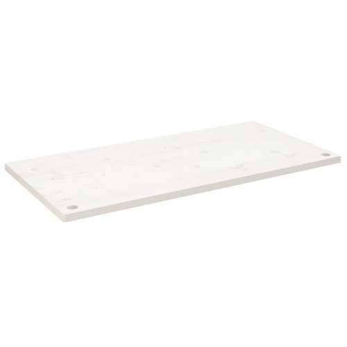 Ploča za radni stol bijela 110x55x2,5 cm od masivne borovine - Bijela 110 x 55 x 2.5 cm Cijena