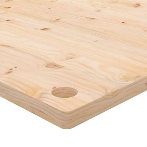 Ploča za radni stol 100 x 60 x 2,5 m od masivne borovine - Prirodna 100 x 60 x 2.5 cm Cijena