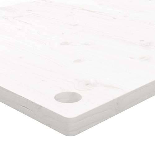 Ploča za radni stol bijela 100x60x2,5 cm od masivne borovine - Bijela 100 x 60 x 2.5 cm Cijena