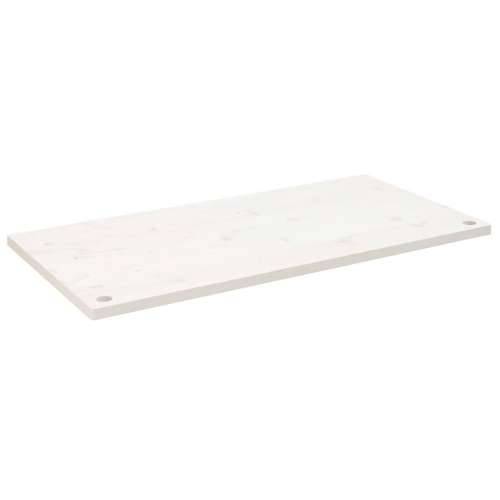 Ploča za radni stol bijela 110x60x2,5 cm od masivne borovine - Bijela 110 x 60 x 2.5 cm Cijena