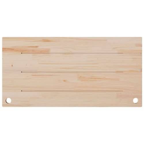 Ploča za radni stol bijela 110x60x2,5 cm od masivne borovine - Bijela 110 x 60 x 2.5 cm Cijena