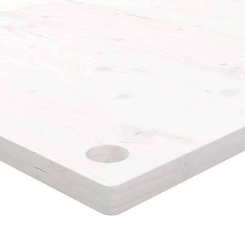 Ploča za radni stol bijela 110x60x2,5 cm od masivne borovine - Bijela 110 x 60 x 2.5 cm Cijena