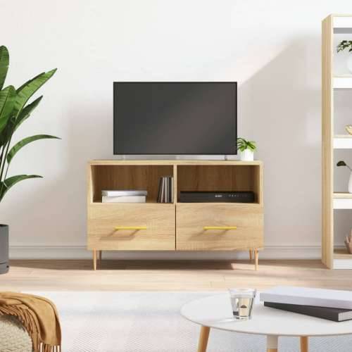 TV ormarić boja hrasta 80 x 36 x 50 cm od konstruiranog drva - sonoma hrast 1 Cijena
