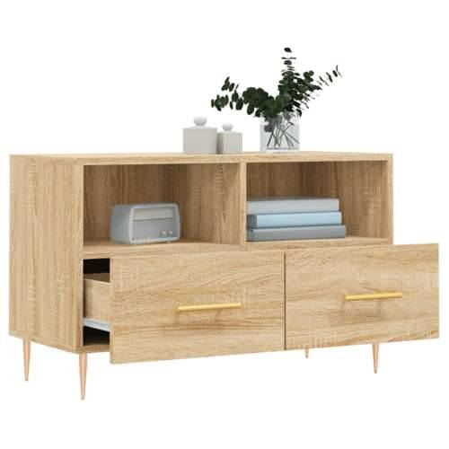 TV ormarić boja hrasta 80 x 36 x 50 cm od konstruiranog drva - sonoma hrast 1 Cijena