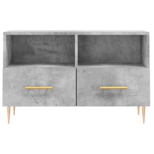 TV ormarić boja betona 80 x 36 x 50 cm konstruirano drvo - Beton siva 1 Cijena