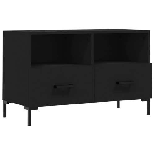 TV ormarić crni 80 x 36 x 50 cm od konstruiranog drva - Crna 1 Cijena