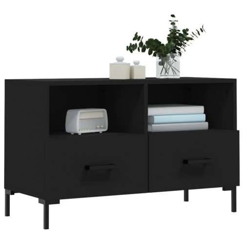 TV ormarić crni 80 x 36 x 50 cm od konstruiranog drva - Crna 1 Cijena