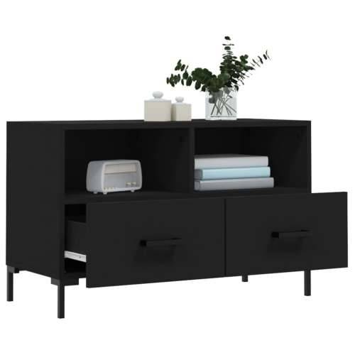 TV ormarić crni 80 x 36 x 50 cm od konstruiranog drva - Crna 1 Cijena