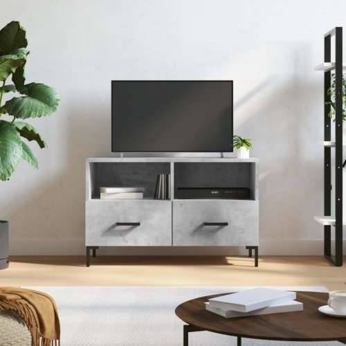 TV ormarić boja betona 80 x 36 x 50 cm konstruirano drvo - Beton siva 1 Cijena
